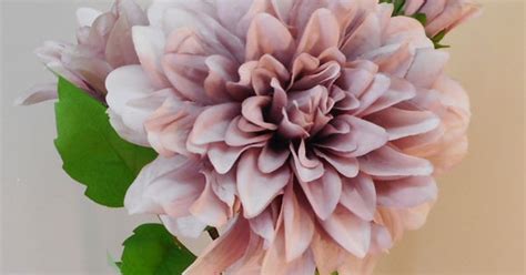 Alicia Luxury Dahlia Dusky Pink 93cm Artificial Flowers