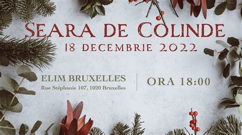 Seara De Colinde Decembrie Youtube