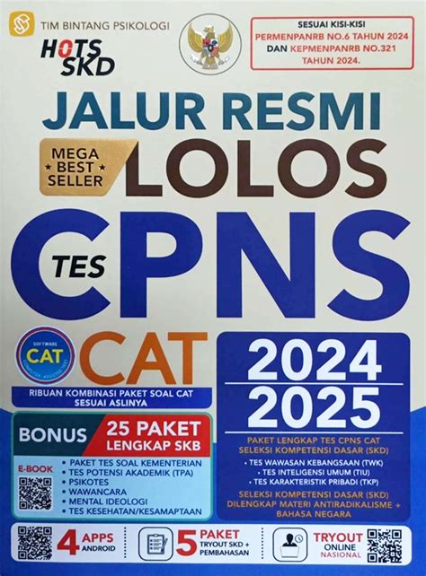 Jual Buku Jalur Resmi Lolos Tes Cpns Cat Karya Tim Bintang