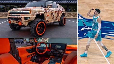 Lamelo Balls Tuned Gmc Hummer Ev Takes After His Puma Mb Shoes Is