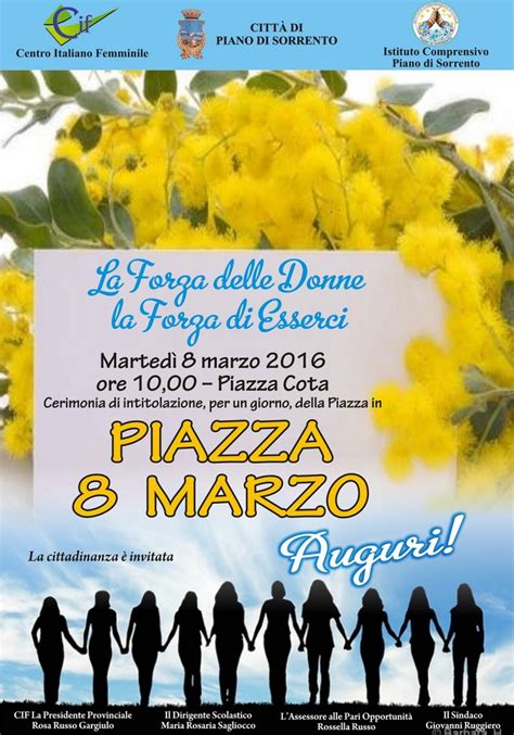 La festa della donna 2016 nella città di piano di sorrento prevenzione