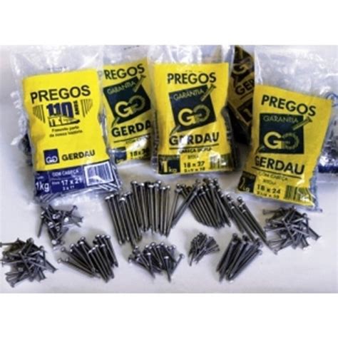 Kit C 3kg Prego 18x27 Gerdau Polido C Cabeça P Construção Original Shopee Brasil