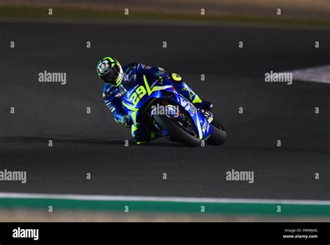 Doha Qatar Rd Mar Italian Motogp Rider Andrea Iannone Of