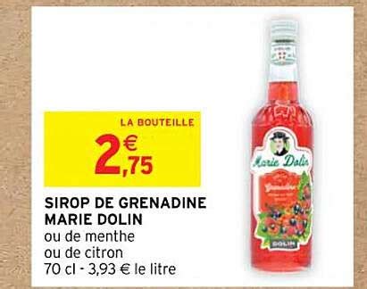 Promo Sirop De Grenadine Marie Dolin chez Intermarché iCatalogue fr