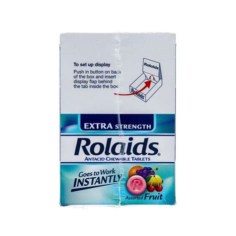 Rolaids Extra Strength Antacid Chewable Tablets Count S