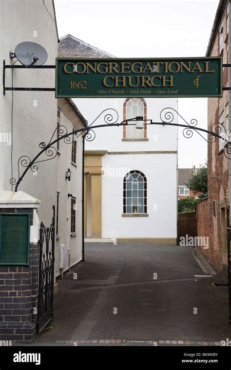 Th Sign And Entrance To The Congregational Church In Ashby De La Zouch