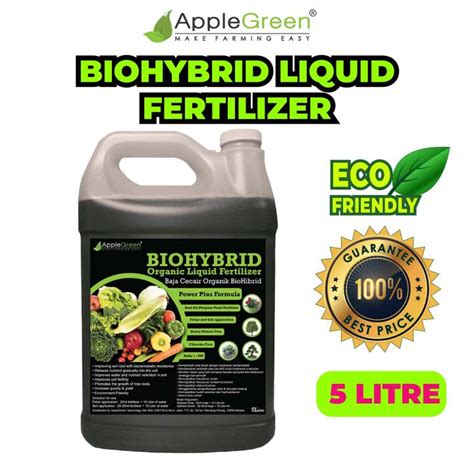 BIOHYBRID 5L Hybrid Organic Liquid Fertilizer 5L Baja Organik Cecair