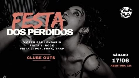 Festa Dos Perdidos Open Bar Pista Rock Pista Funk Pop