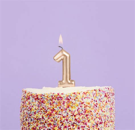 Number 1 Gold Candle Gold First Birthday Candles Birthday - Etsy