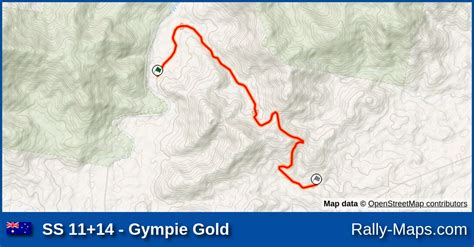 Mapa Harmonogram Profil Elewacji Os Gympie Gold Rally