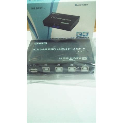 Jual Usb Hub Data Switch Printer Gt A B Gaintech Hitam