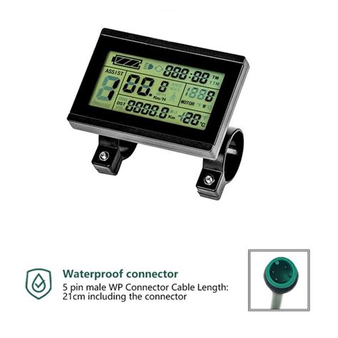 KT LCD 3 Display For Pedelec With 5 Pin Higo Connector And Waterproof