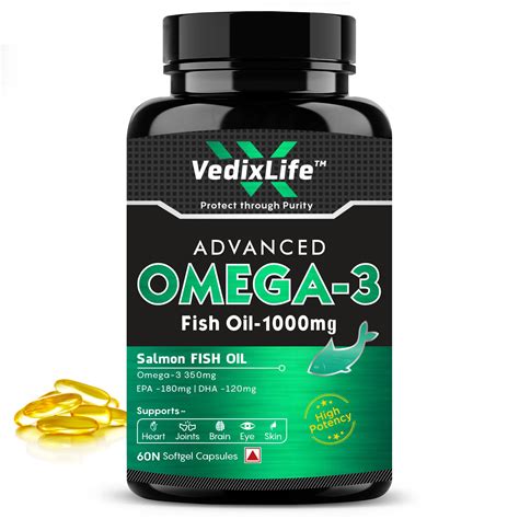 Omega-3, Fish Oil Capsules, 1x – Vedix Life