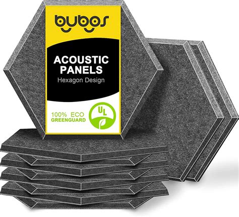 Comprar BUBOS 12 Pack Hexagon Acoustic Panels Soundproof Wall Panels 14