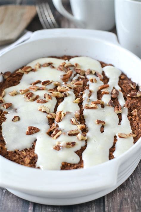 Baked Cinnamon Roll Oatmeal Mother Thyme