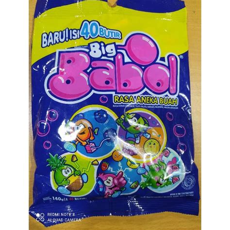 Jual Permen Karet Big Babol Rasa Aneka Buah 40 Butir Shopee Indonesia