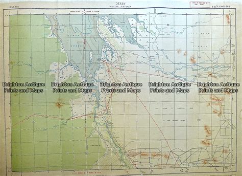 Antique Map 230-614 Western Australia -military maps c.1940's ...