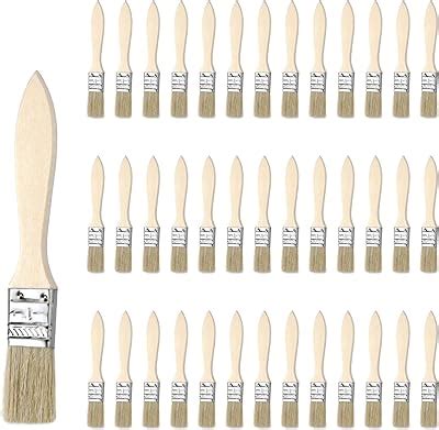 Kurtzy Inch Cm Chip Paint Brushes Pack Professional Wooden