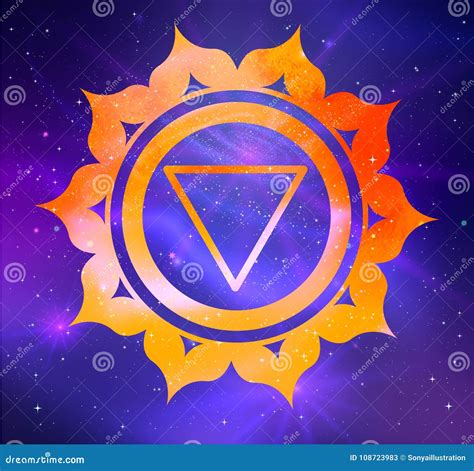 Ejemplo Del Vector Del Chakra De Manipura Ilustraci N Del Vector