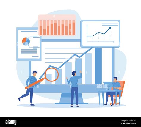 Design Statistical And Data Analysis For Business Finance Investment With Business People Team