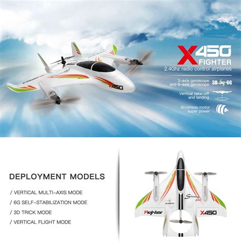 Xk X Aviator Vtol G Ch Epo Mm Wingspan Rc Airplane Rtf