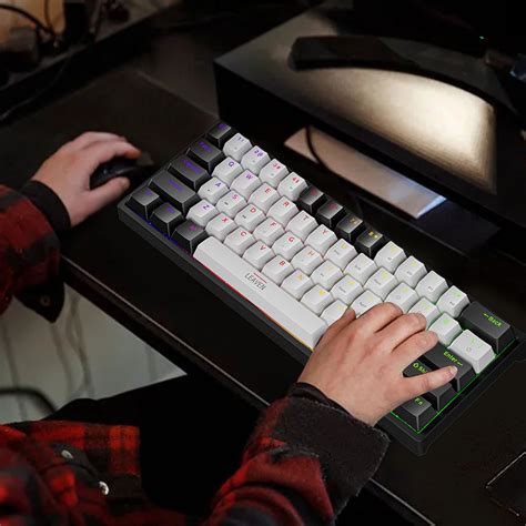 Linjieee Wired Mechanical Keyboard Type C Hot Swapable Rgb Luminous