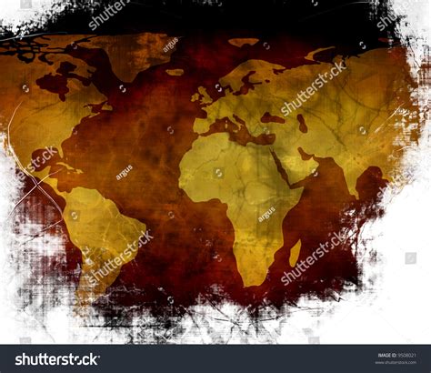 Old Paper Texture World Map Stock Illustration 9508021 | Shutterstock