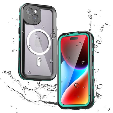 ShellTech IP68 Waterproof Case for iPhone 13,Shockproof Built-in Screen