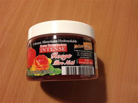 Test du colorant Rouge Père Noel Vous prendrez bien un dessert