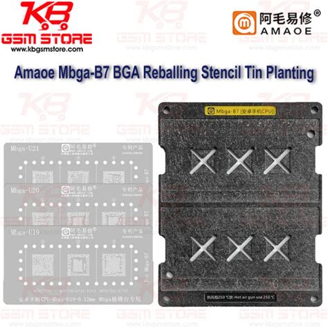 Kb Gsm Store Amaoe Mbga B Bga Reballing Stencil Tin Planting