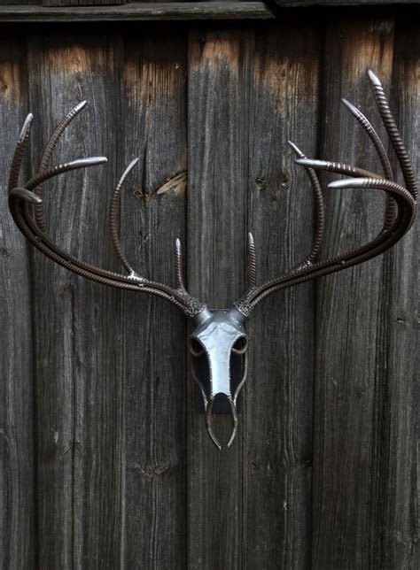 Metal deer skull | Recycled metal art, Welding art, Metal art projects