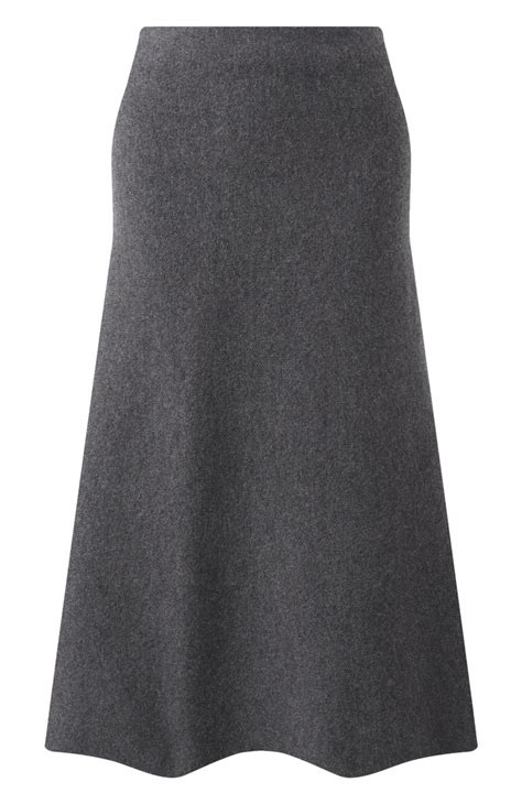 Женская серая шерстяная юбка JIL SANDER купить в интернет-магазине ЦУМ ...