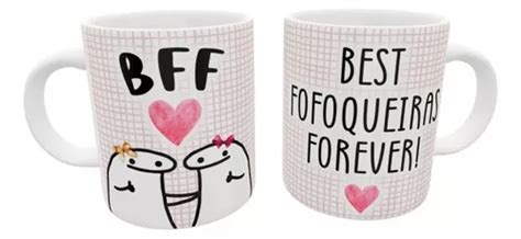 Caneca Meme Divertido Flork Bff Best Fofoqueira Forever