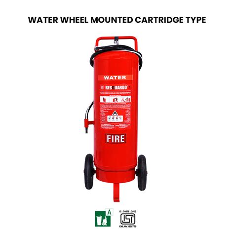 Water Type Wheel Mounted Cartridge Fire Extinguisher Resguardo