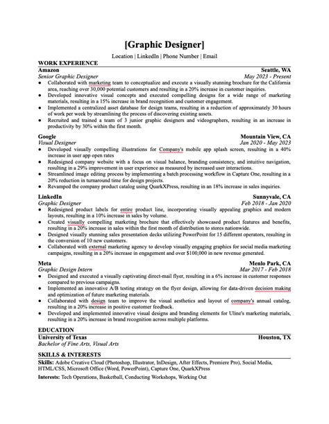 Wonsulting - Graphic Designer Resume Template