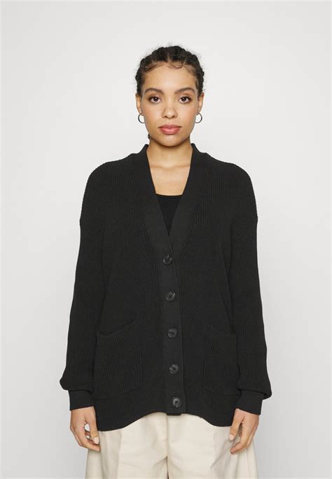 Gap Petite V Long Cardi Cardigan True Blacknegru Zalandoro