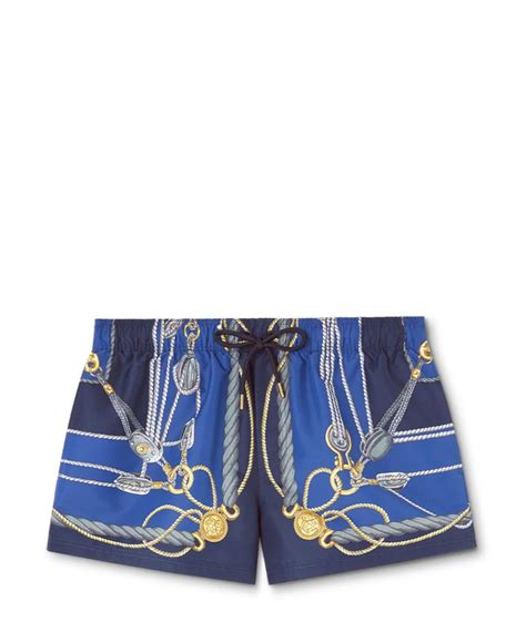 VERSACE Синие полиэстеровые плавки для мужчин – купить в интернет ...