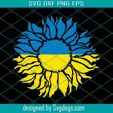 Distressed Sunflower Svg Sunflower Svg Ukrainian Svg Ukraine Strong