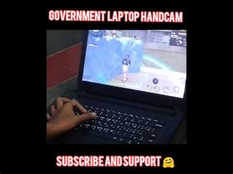 My Free Fire Gameplay In Government Laptop Handcam YouTube