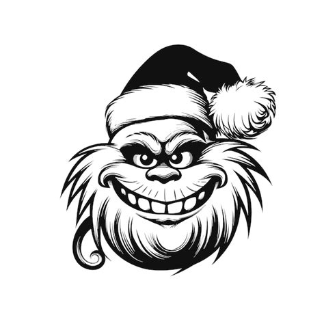 Premium Vector | Cute christmas grinch