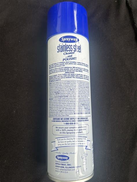 Sprayway Stainless Steel Cleaner And Polish Ounce Ebay