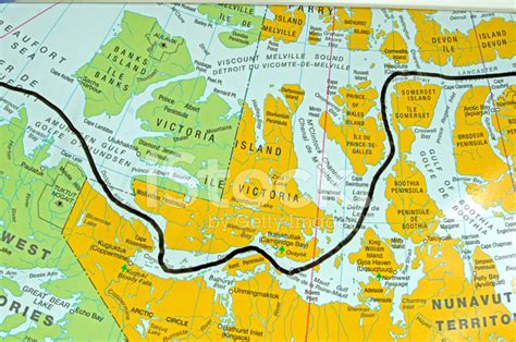 Northwest Passage Route Map