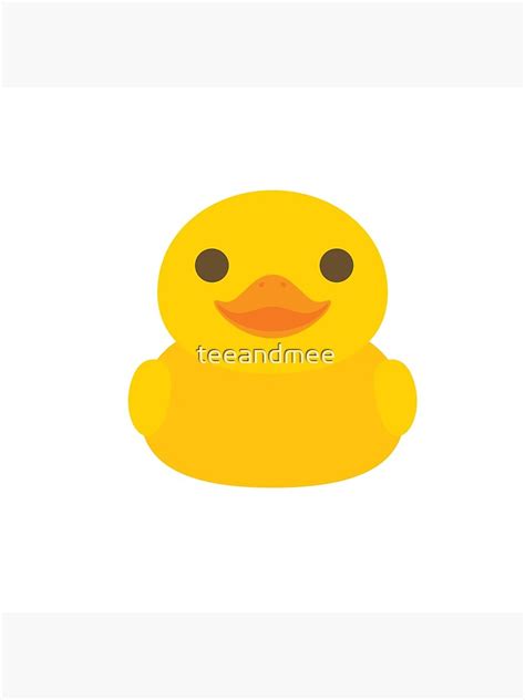 "Duckling Emoji Rubber Duck Happy Smiling Face" Clock by teeandmee ...