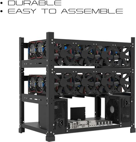 Buy AAAwave 12GPU Open Frame Mining Rig Frame Chassis With Biostar