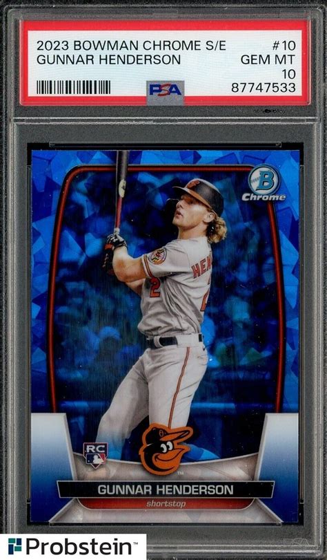 Bowman Chrome Sapphire Edition Gunnar Henderson Rc Rookie Psa