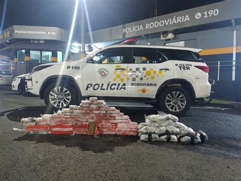 Polícia Rodoviária apreende maconha e skunk e prende homem por tráfico