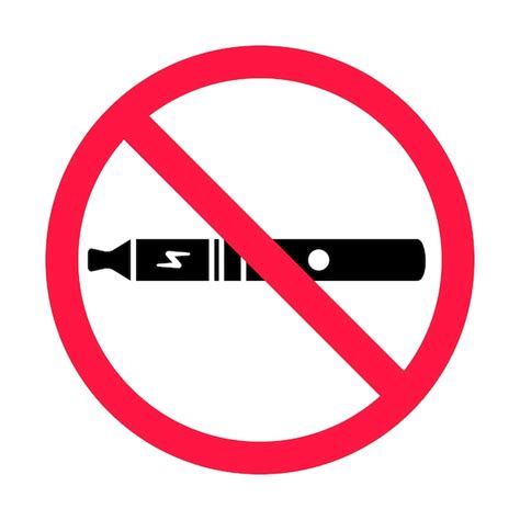 Premium Vector No Vaping Sign Red Forbidden Circle Sign Icon Isolated