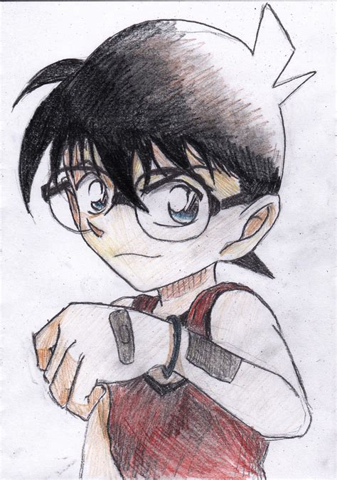 Detective Conan Drawing Easy How To Draw Detective Conan Step By