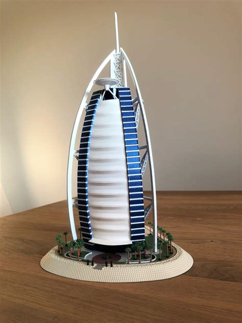 Burj Al Arab Scale Model Uae Dubai Burj Al Arab Sailboat Luxury Hotel