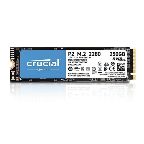 SSD M2 Crucial – 250GB – Cia. da Informática